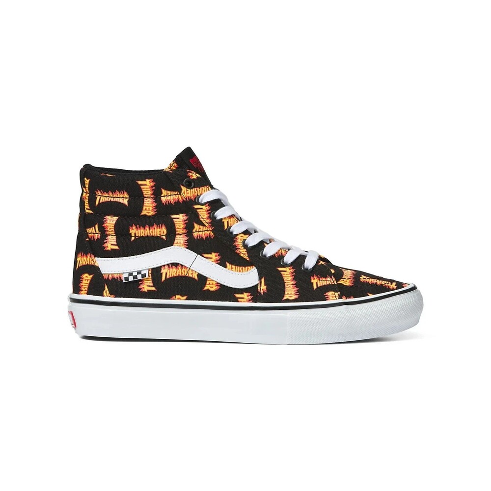 VANS Thrasher x Skate Sk8 High Allover Thrasher Logo Limited-Edition Men's 8